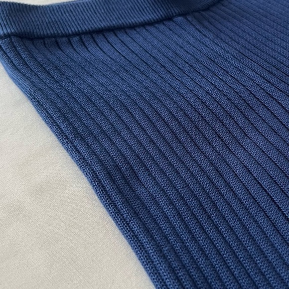 Staud Knit Pants with Crochet Trim in Navy - Picture 10 of 15